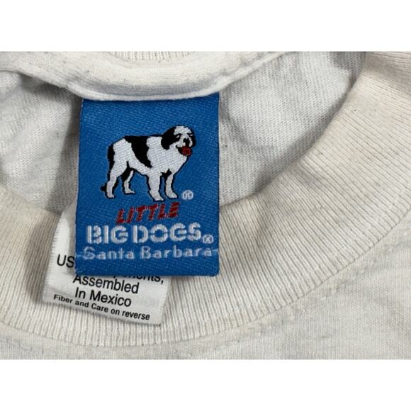 Vintage 2000 Big Dogs Dragon Ball Z Dragon Dogs Parody Shirt Sz 12/14 Goku White - Picture 4 of 7